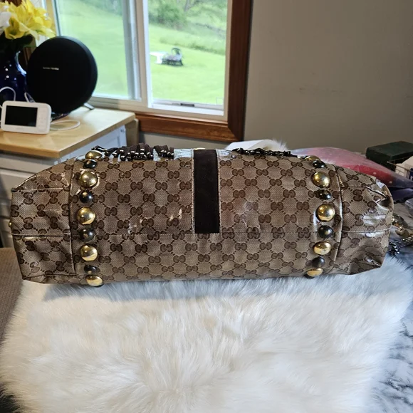 Gucci XL Crystal Fringe Babouska Hobk - Picture 10 of 16